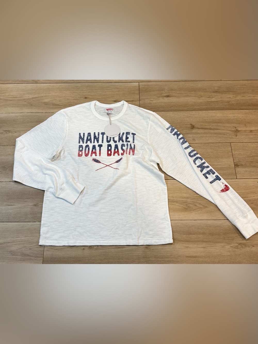 Standard Rec Nantucket Boat Basin Nautical Medium M White NWT $78 Long Sleeve